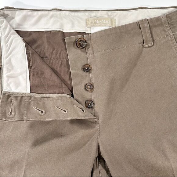 MaxMara Womens Size 4 Casual Button Fly Trouser Pant Women’s - Picture 3 of 12